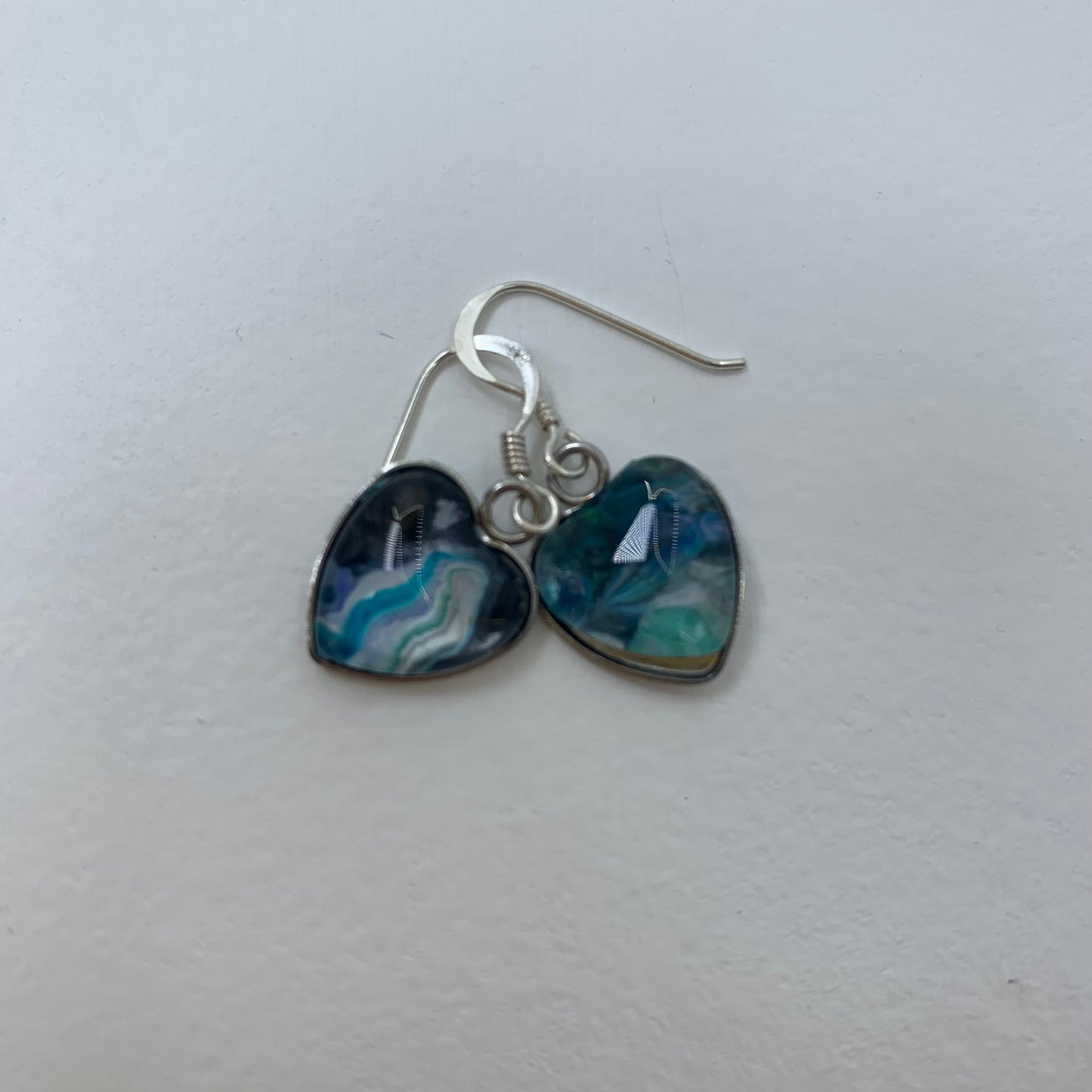 Abstract Heart Earrings