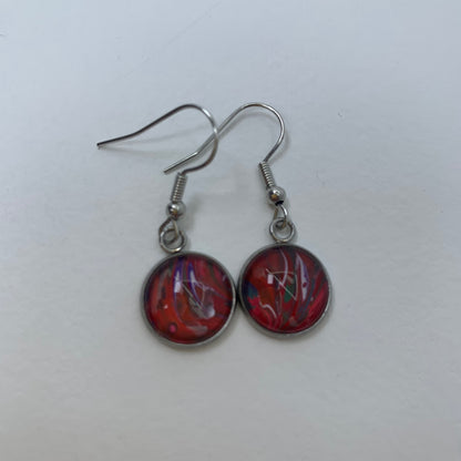 Abstract Circle Earrings