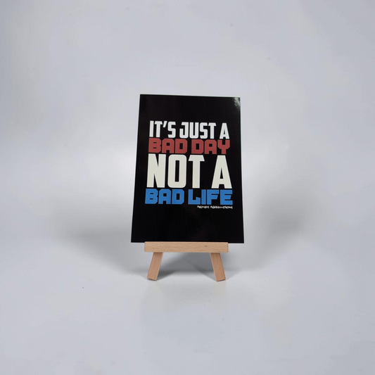 "It's Just a Bad Day, Not a Bad Life" Mini Print | Cry Baby Illustrations