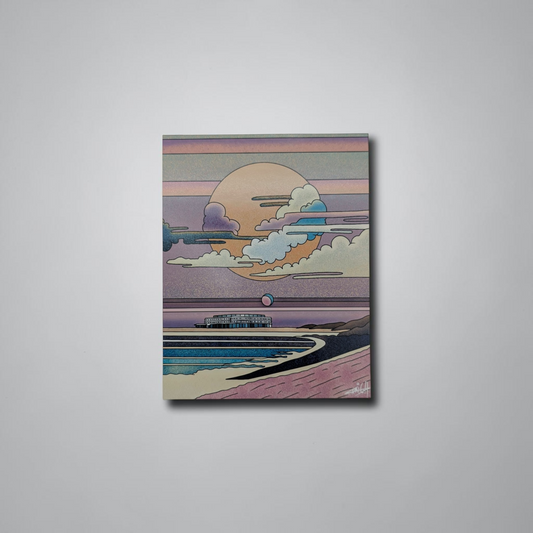 "Midland Dreamscape Pastel" Art Print | Cry Baby Illustrations