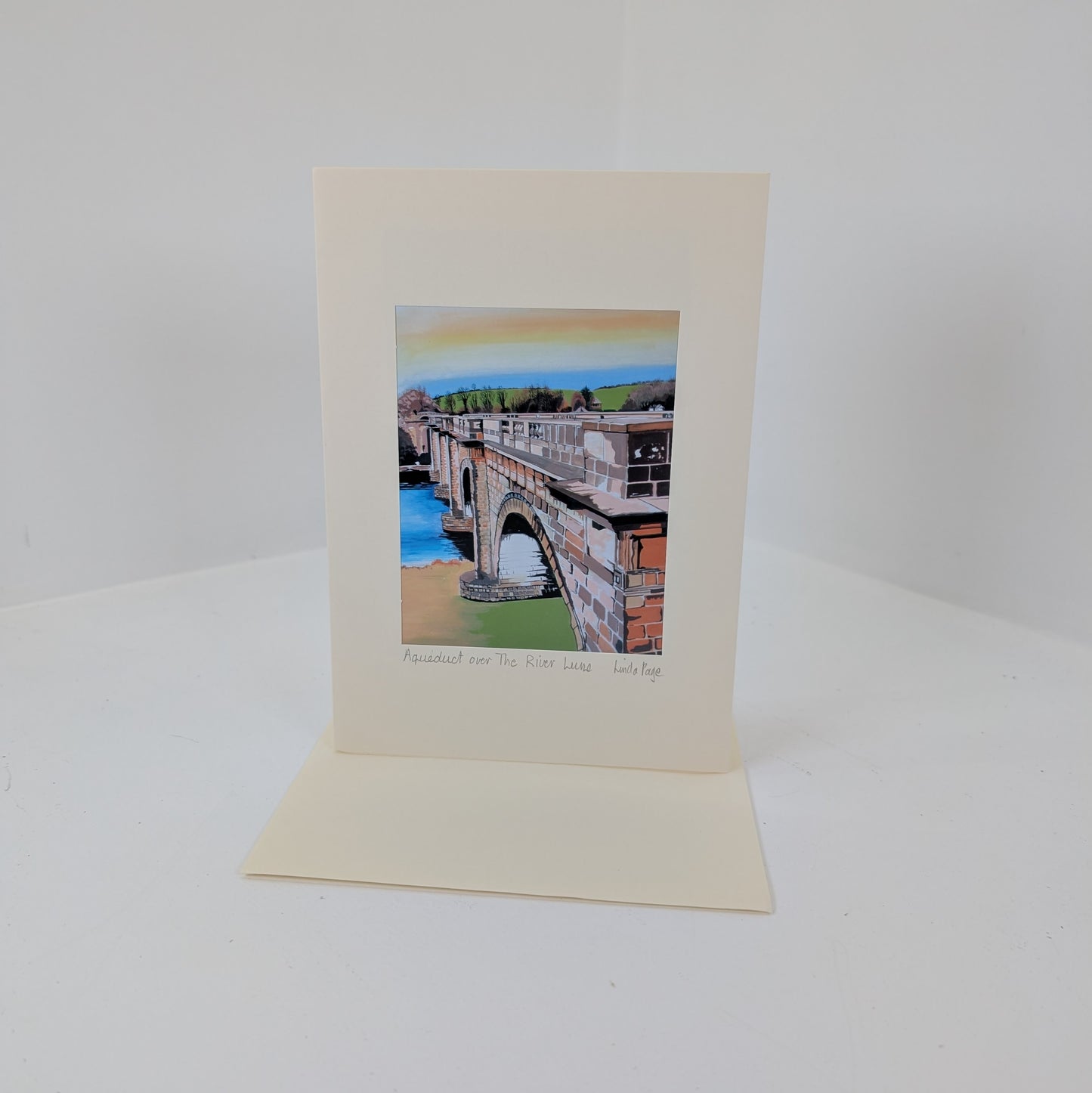 Original Print Cards - Aqueduct over the River Lune - Linda Page