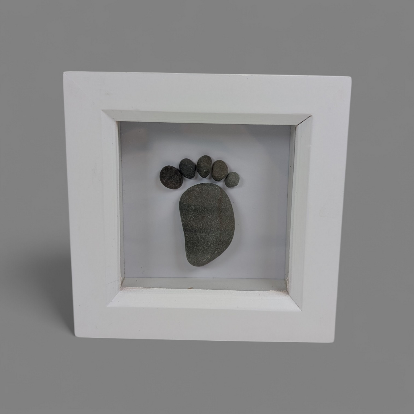 Pebble Footprints Framed Art | Shoreline Designs