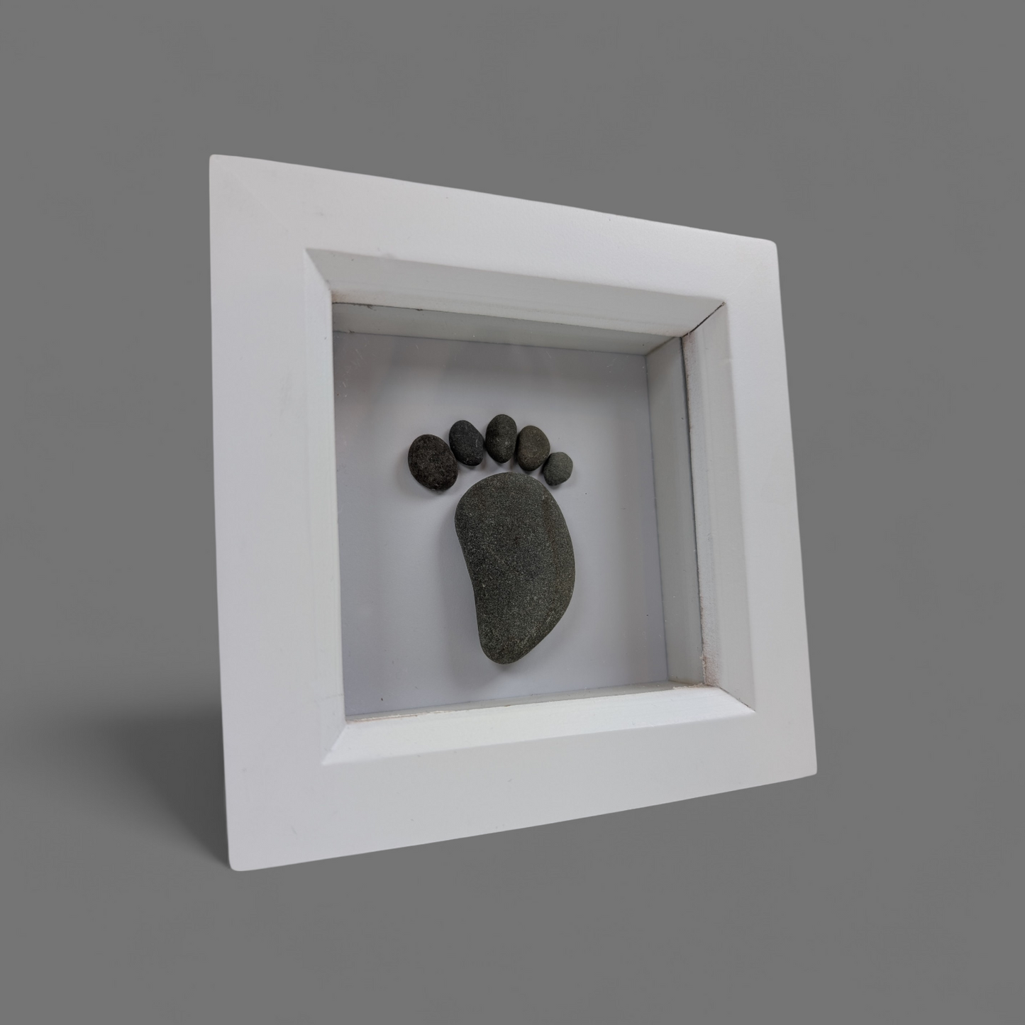 Pebble Footprints Framed Art | Shoreline Designs
