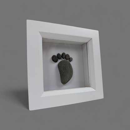 Pebble Footprints Framed Art | Shoreline Designs