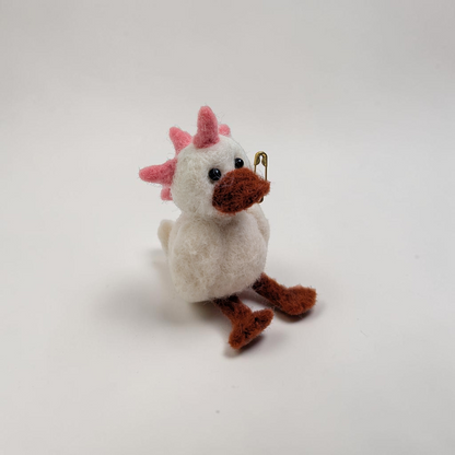 Needle Felt Punk Duck Ornament | Lin Dean