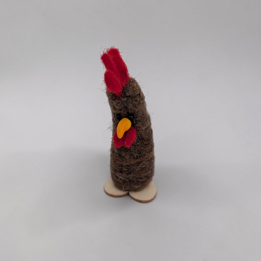 Needle Felted Chicken Ornament | Lin Dean