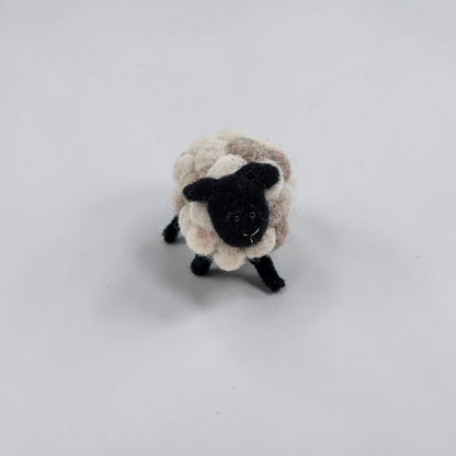 Needle Felted Bobble Sheep Ornament | Lin Dean