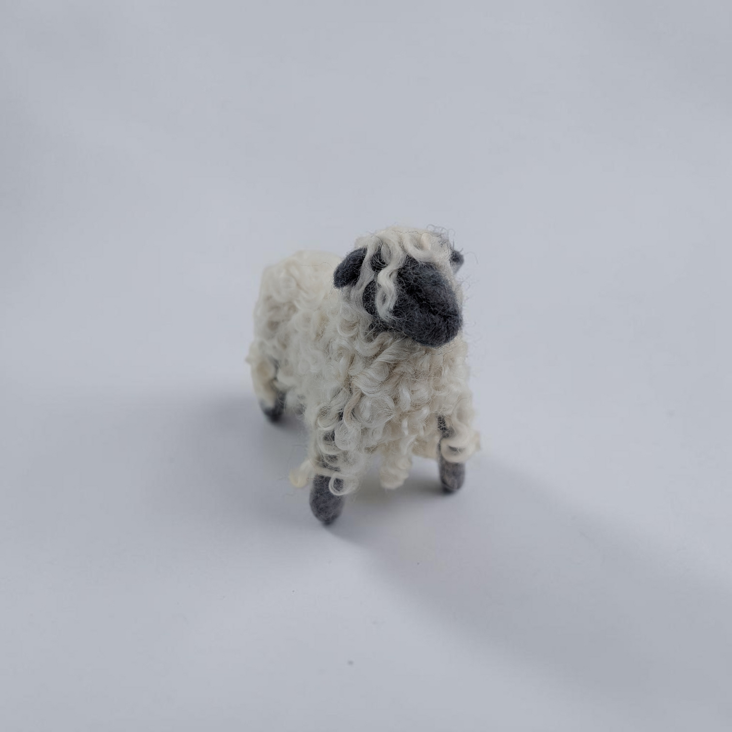 Needle Felted Curly Locks Sheep Ornament | Lin Dean