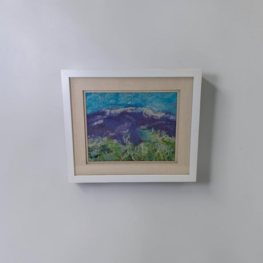 Framed Wet Felted 'Heather Fields' Landscape Art | Baa Baa by Bee Bee