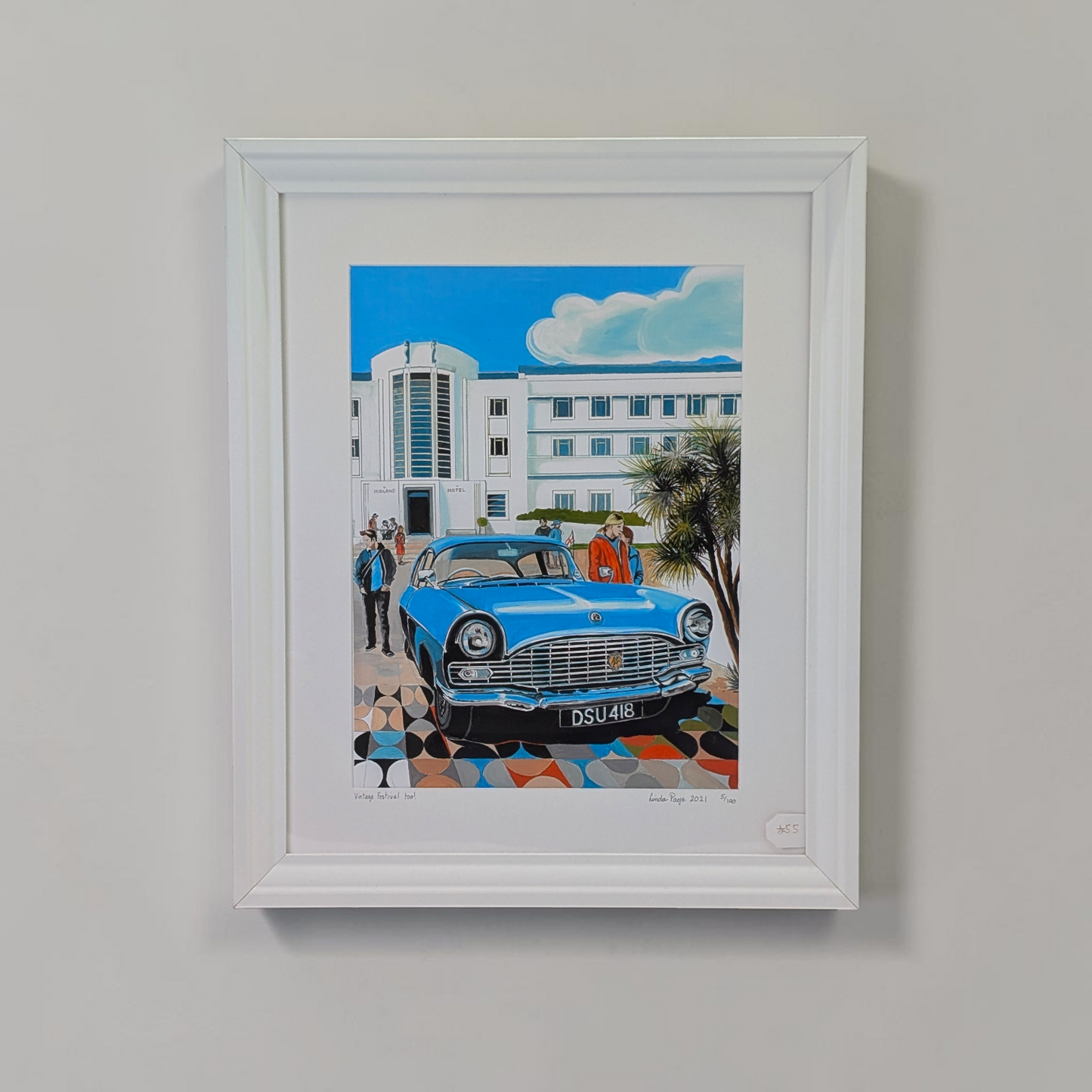 Framed 'Vintage Festival too!' Limited Edition Print | Linda Page