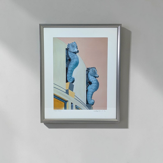 Framed 'Midland Seahorses' Limited Edition Print | Linda Page