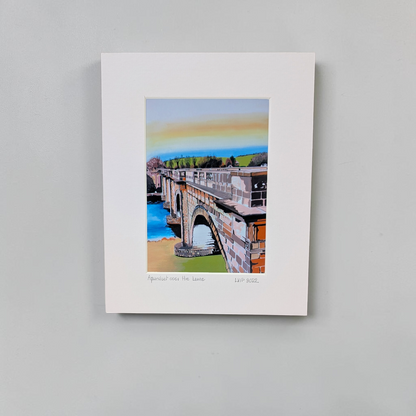 'Aqueduct over the River Lune' Mounted Fine Art Print | Linda Page