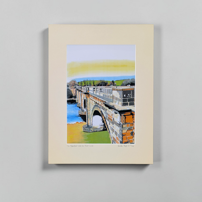 'Aqueduct over the River Lune' Mounted Fine Art Print | Linda Page