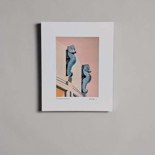 'Midland Seahorses' Mounted Fine Art Print | Linda Page
