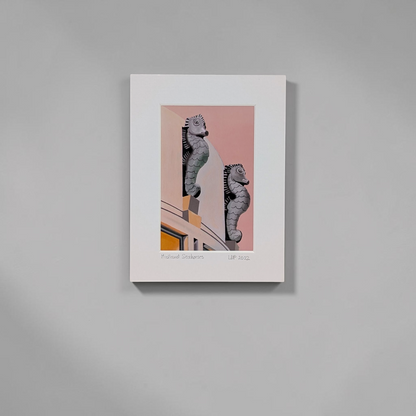 'Midland Seahorses' Mounted Fine Art Print | Linda Page