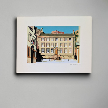 'The Judges Lodgings, Lancaster' Mounted Fine Art Print | Linda Page