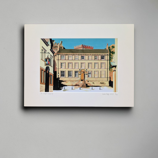 'The Judges Lodgings, Lancaster' Mounted Fine Art Print | Linda Page