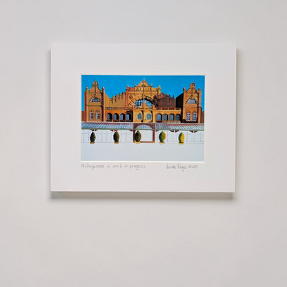 'The Winter Gardens, Morecambe' Mounted Fine Art Print | Linda Page