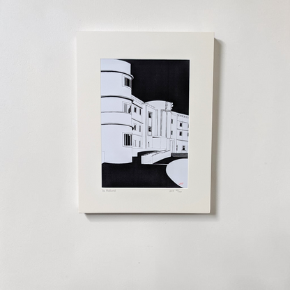 The Midland Hotel Linocut Print | Linda Page