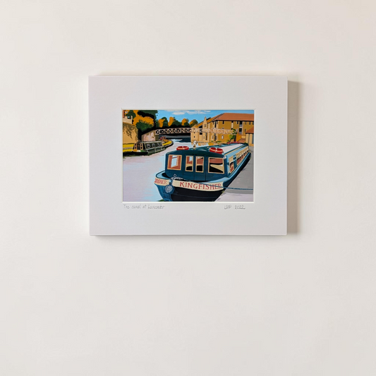 'The Canal at Lancaster' Art Print | Linda Page