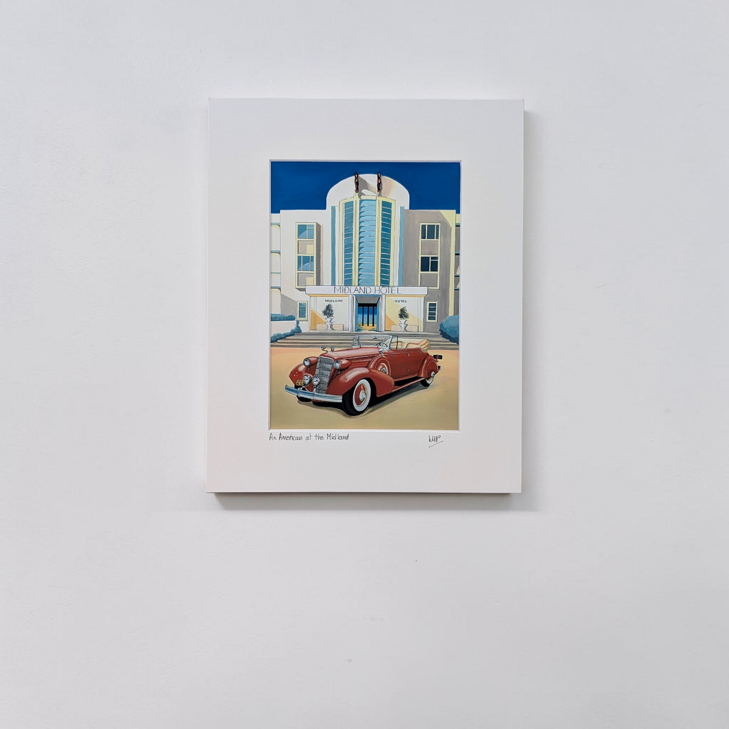 'An American at the Midland' Art Print | Linda Page