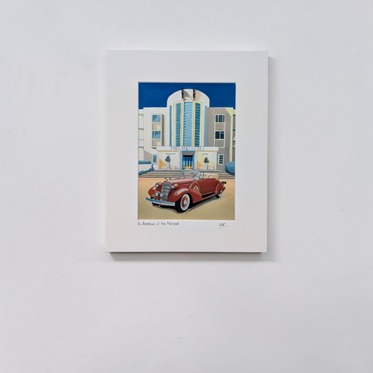 'An American at the Midland' Art Print | Linda Page