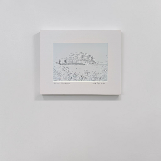 'Midsummer Line Drawing' Art Print | Linda Page