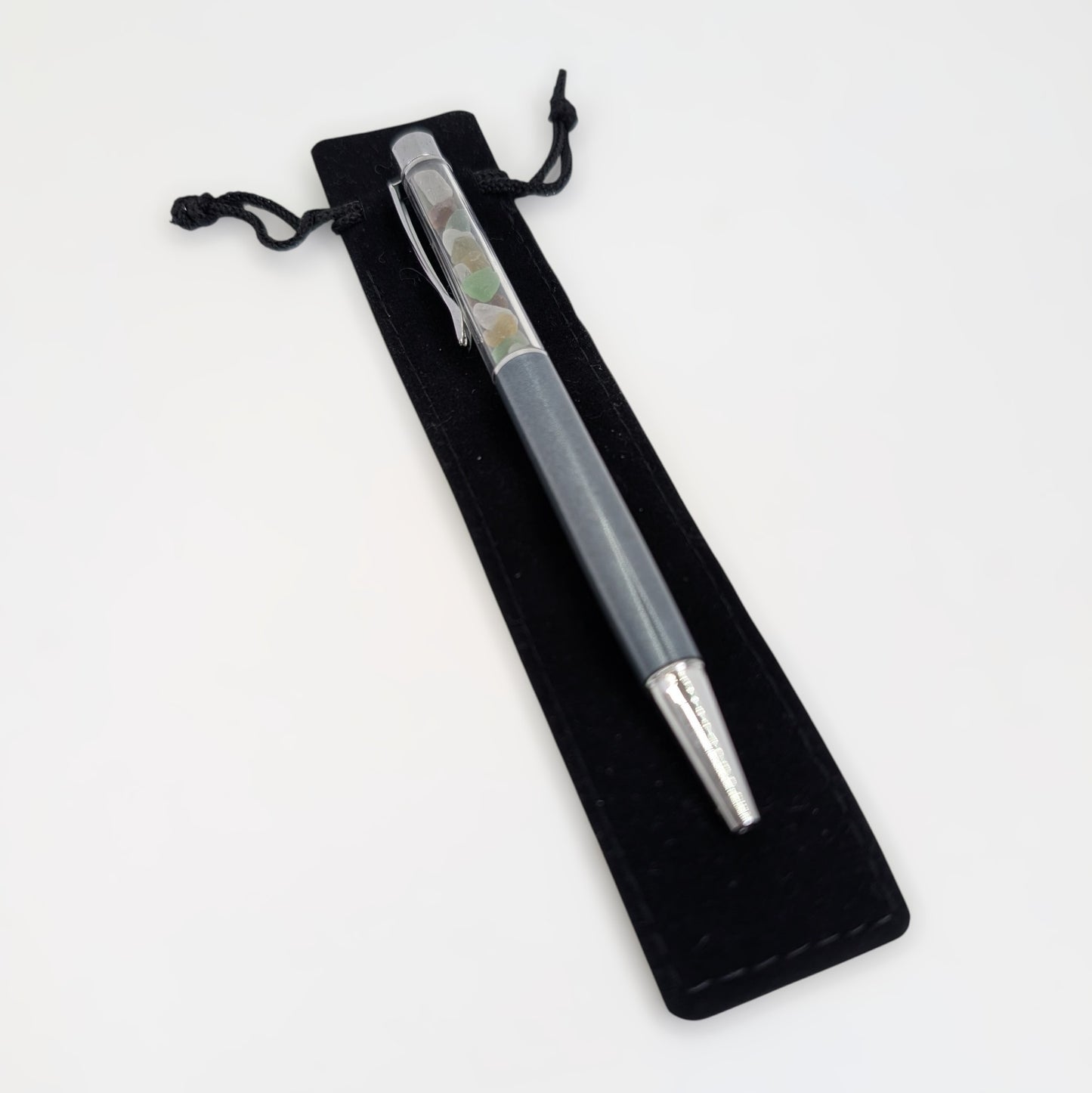 Sea Glass Encased Black Ink Pen | Shoreline Designs