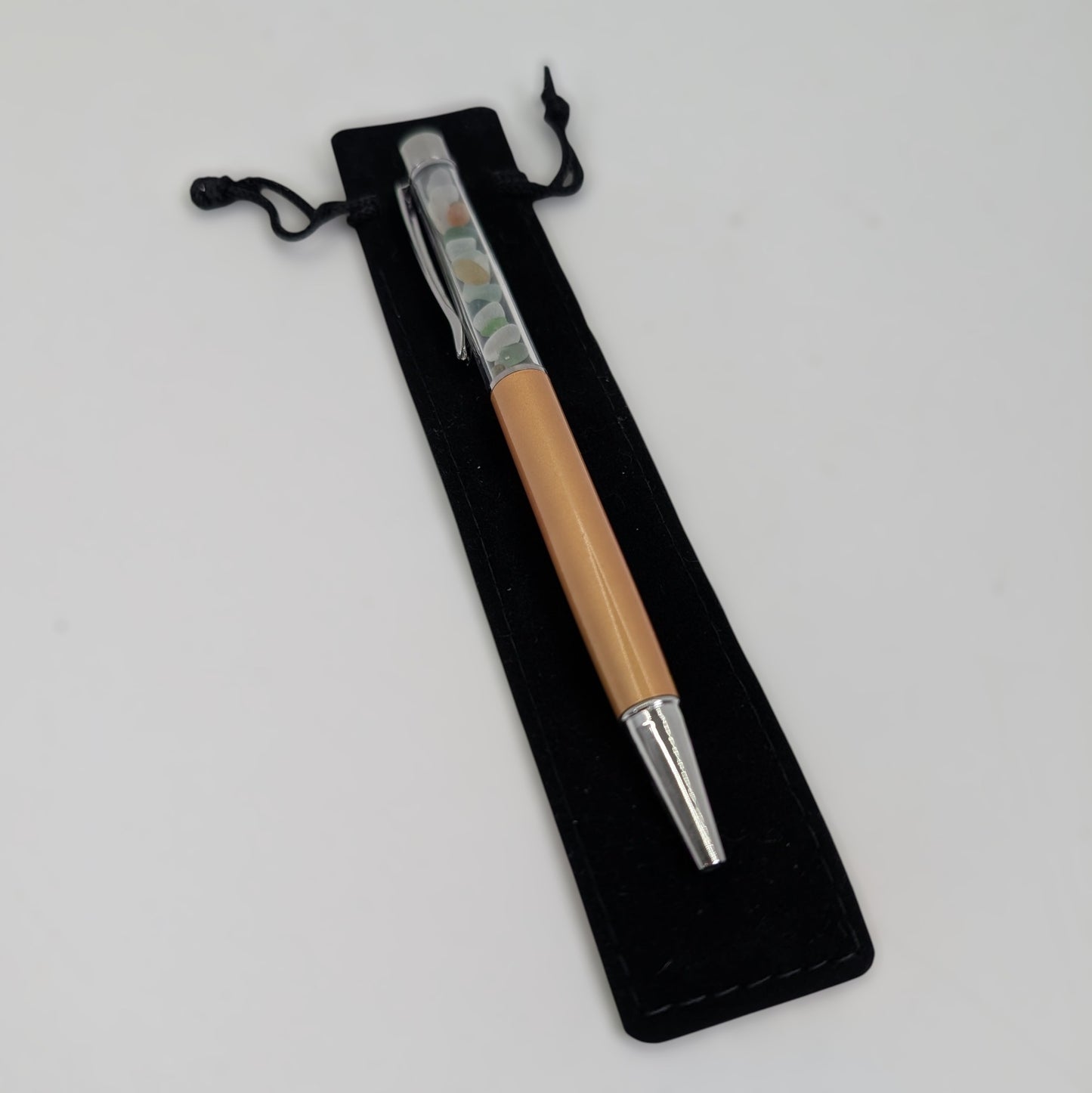 Sea Glass Encased Black Ink Pen | Shoreline Designs