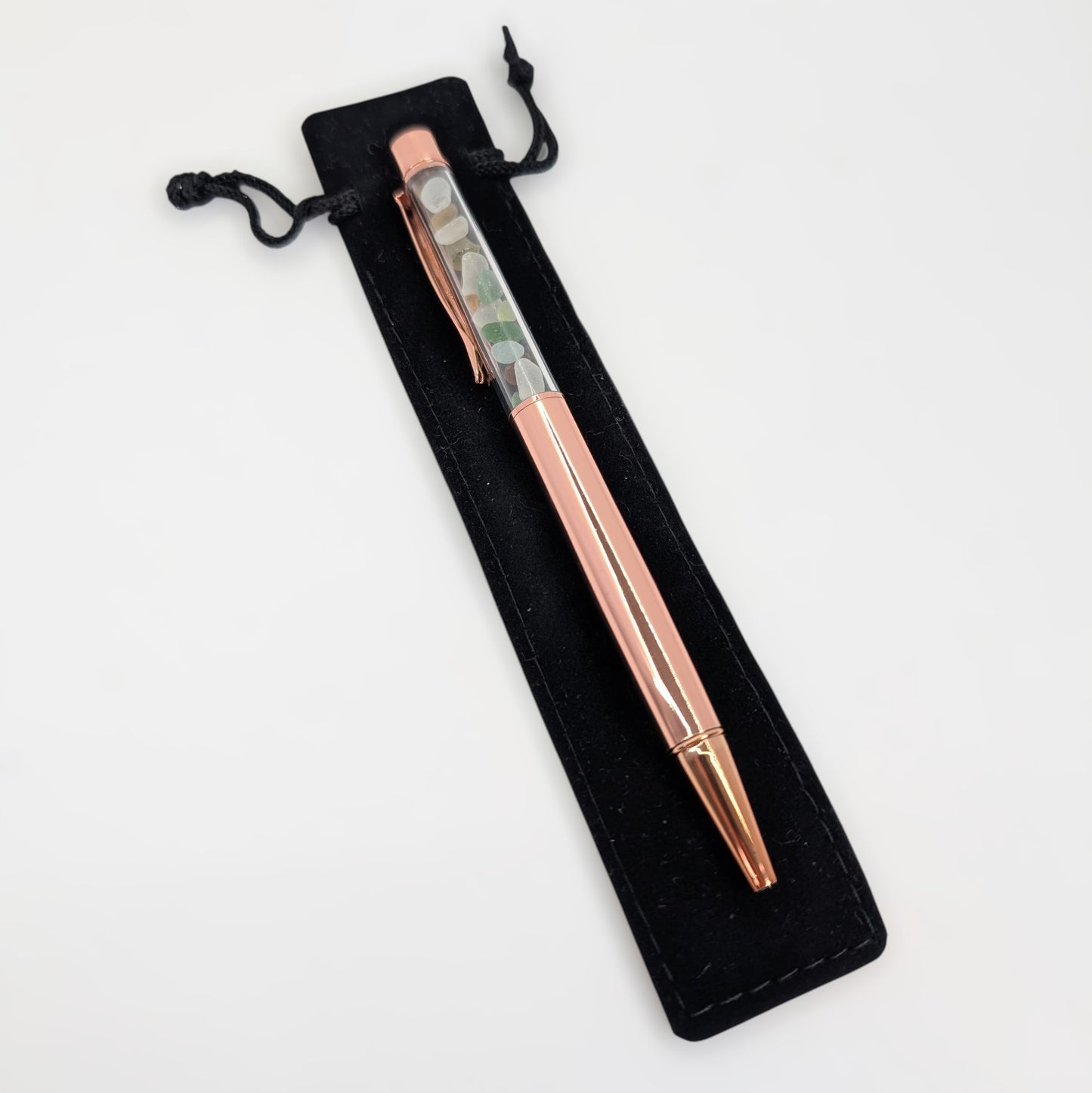 Sea Glass Encased Black Ink Pen | Shoreline Designs