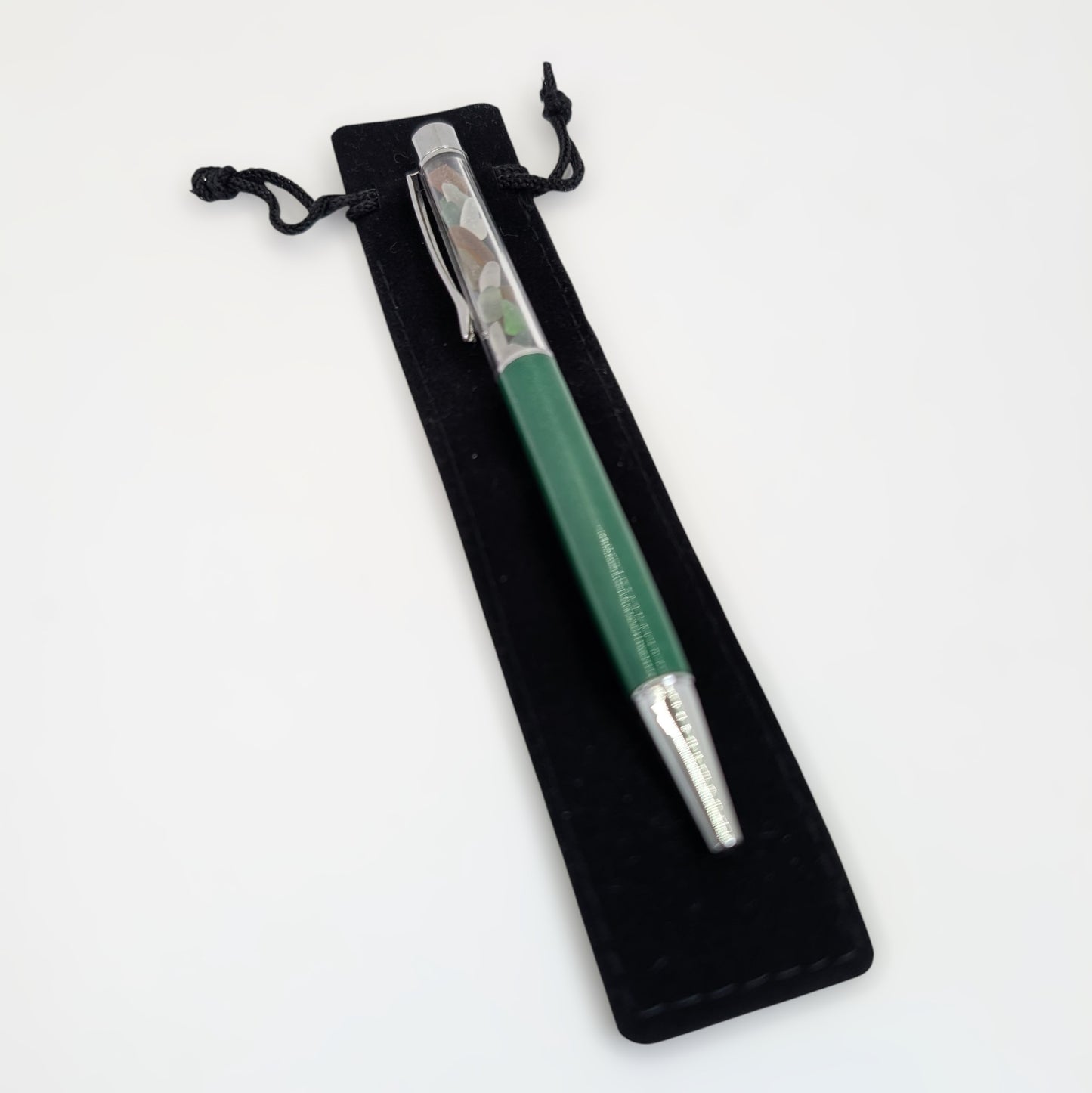 Sea Glass Encased Black Ink Pen | Shoreline Designs