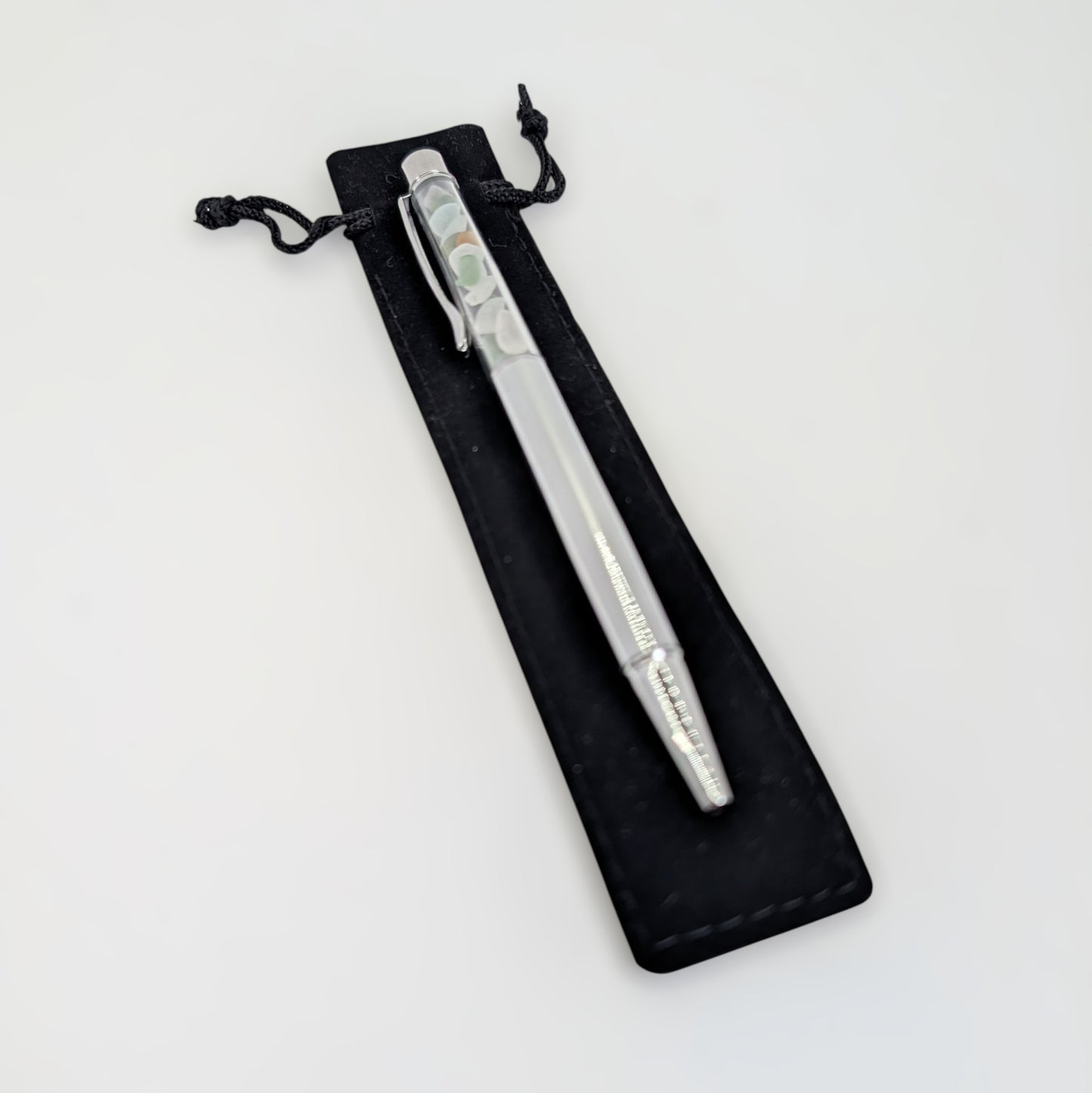 Sea Glass Encased Black Ink Pen | Shoreline Designs