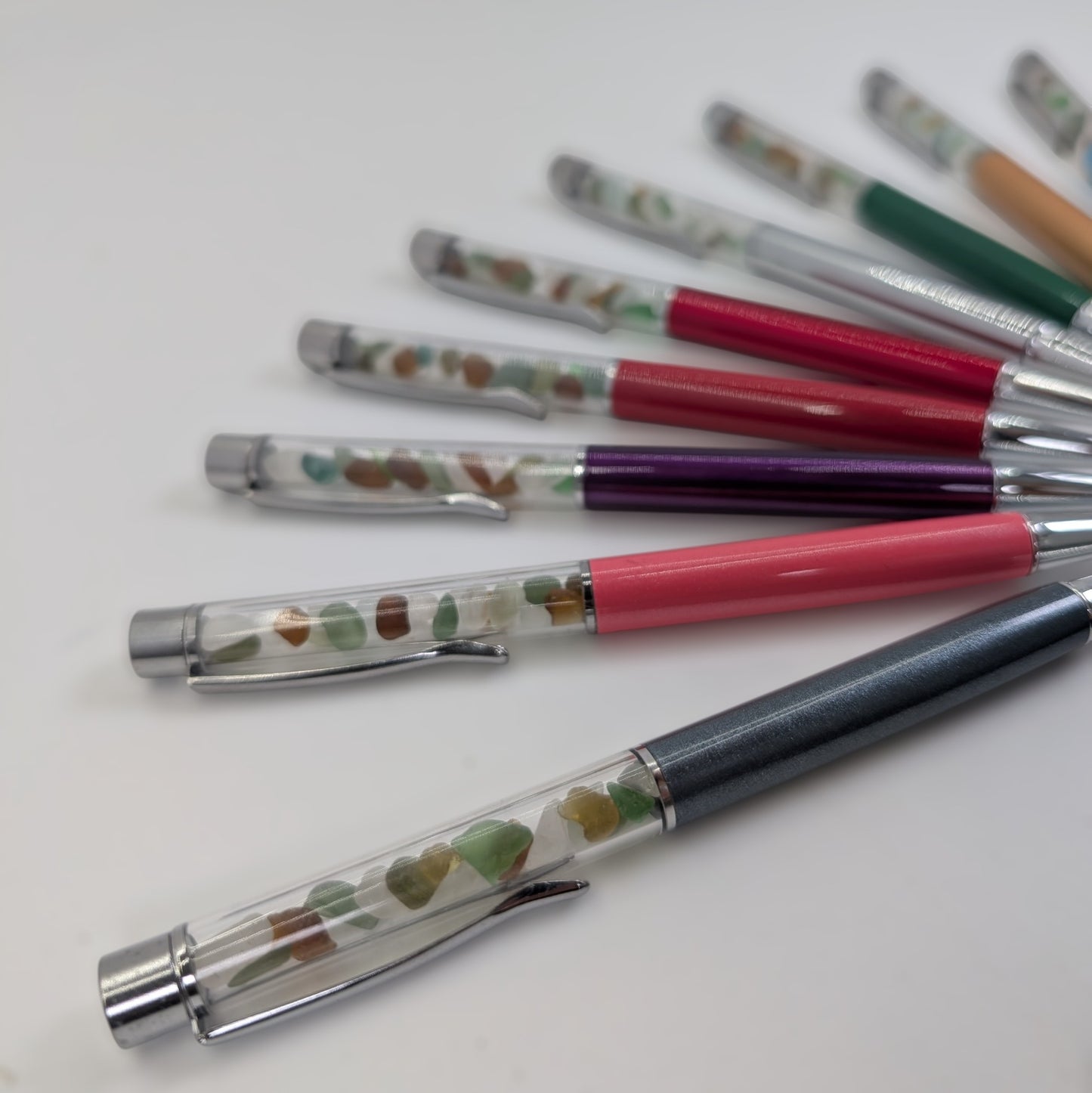 Sea Glass Encased Black Ink Pen | Shoreline Designs