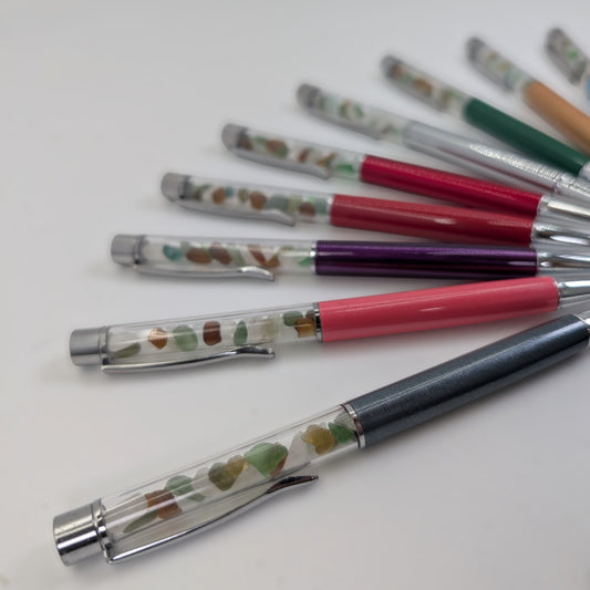 Sea Glass Encased Black Ink Pen | Shoreline Designs