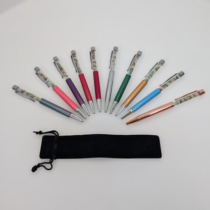 Sea Glass Encased Black Ink Pen | Shoreline Designs