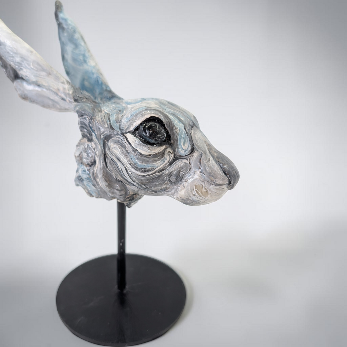 "Running Hare" Original Clay Sculpture | Karen Pinkney