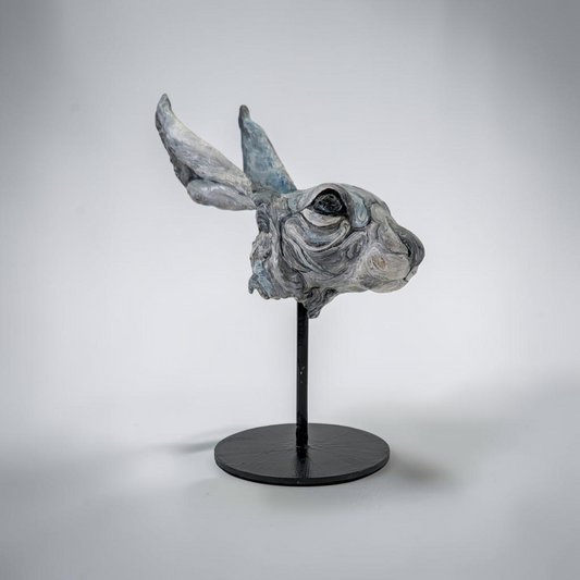 "Running Hare" Original Clay Sculpture | Karen Pinkney