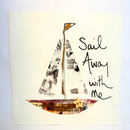 Seaside Canvas Greeting Cards