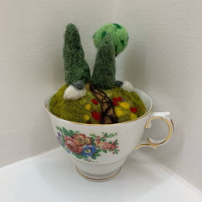 Felted Ornaments - Fields in a Teacup