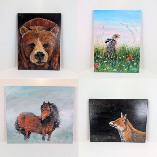 Wildlife Acrylic Originals on Canvas