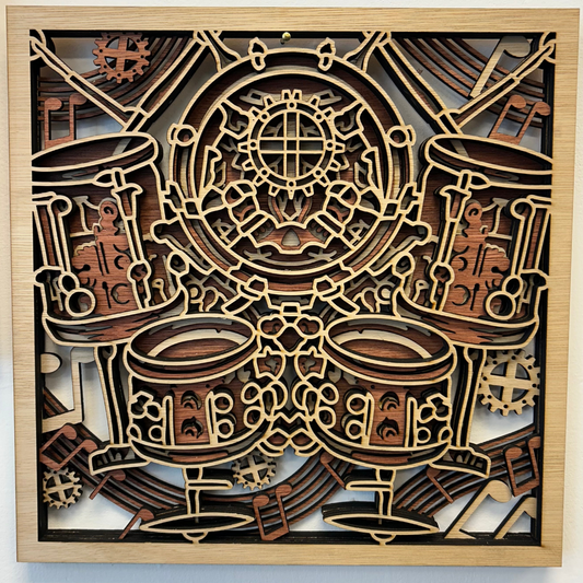 Laser Cut Wooden Artwork
