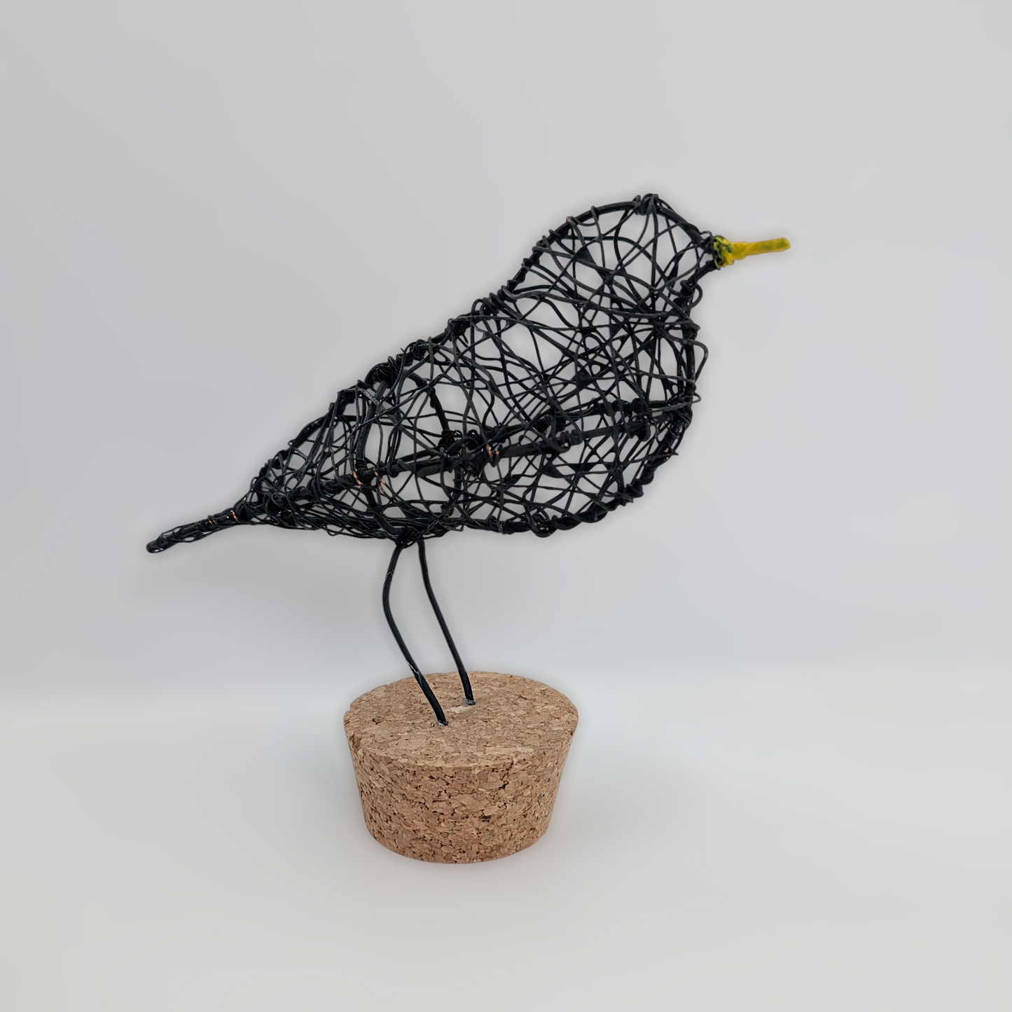 3D Wire Blackbird Sculpture | Like a Bird out of Wire