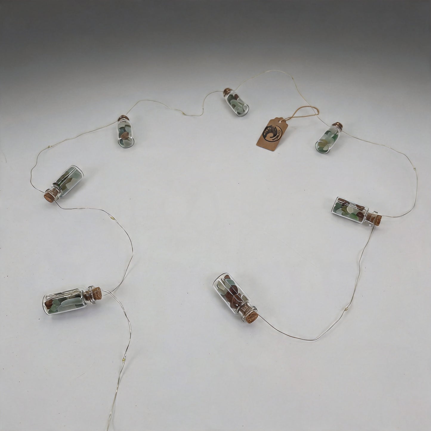 Sea Glass Bottle Garland | Shoreline Designs