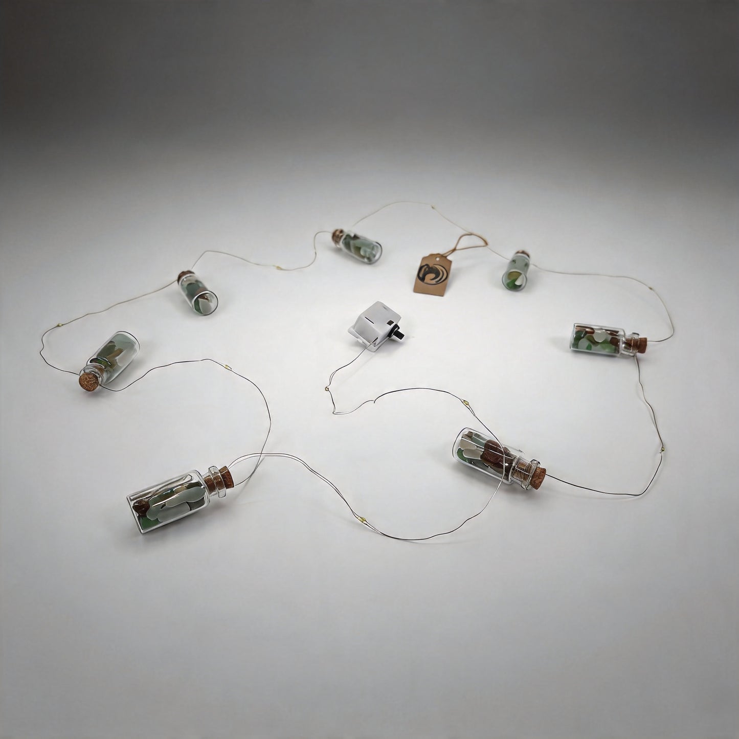 Sea Glass Bottle Garland | Shoreline Designs