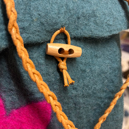 Felted Flower Shoulder Bag (Phone Bag)