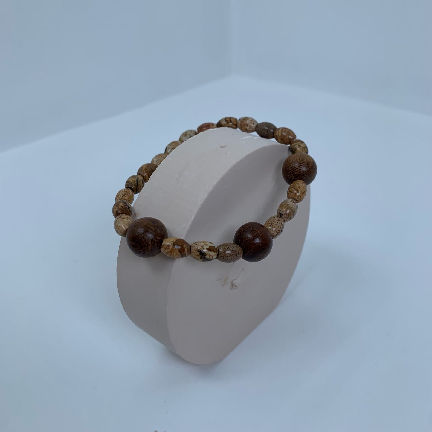 Handmade Wooden Bead Bracelet