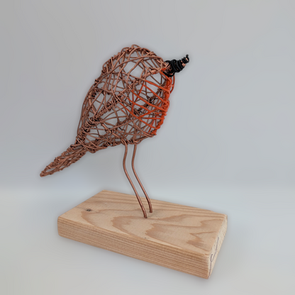 3D Wire Robin Sculptures | Like a Bird out of Wire