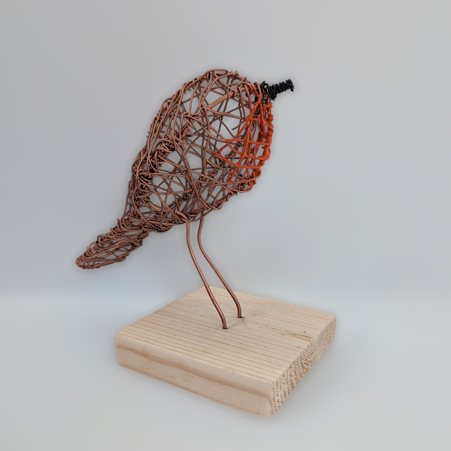 3D Wire Robin Sculptures | Like a Bird out of Wire
