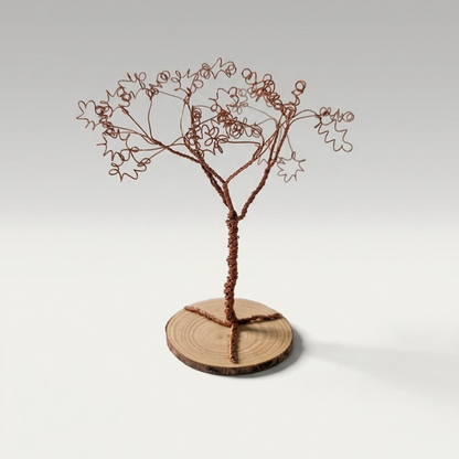 Handcrafted Wire Tree Sculpture | Like a Bird out of Wire