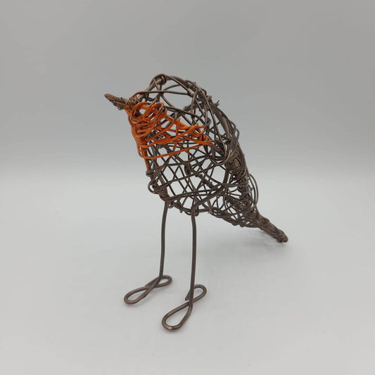 Handmade Wire Bird Sculptures